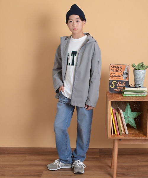 GLAZOS（グラソス）の「【大人向けサイズあり】[ストレート]ヴィンテージ加工ストレッチデニムパンツ（その他パンツ・キッズ・ブルー/ライトブルー/インディゴブルー・170cm/140cm/150cm/160cm）」の21枚目の写真