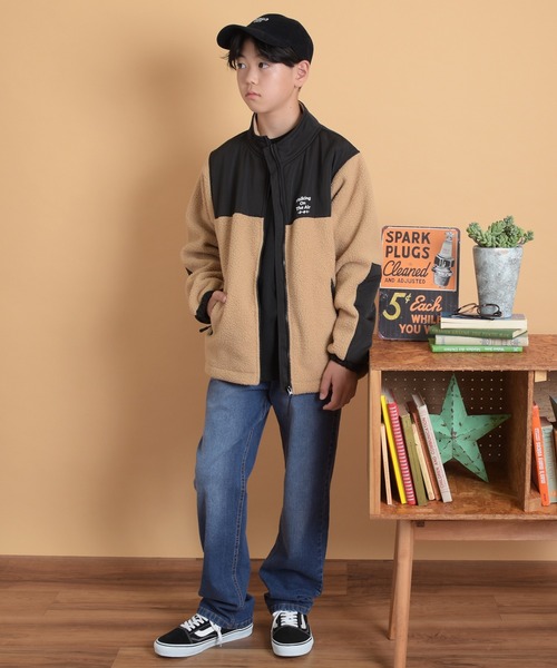 GLAZOS（グラソス）の「【大人向けサイズあり】[ストレート]ヴィンテージ加工ストレッチデニムパンツ（その他パンツ・キッズ・ブルー/ライトブルー/インディゴブルー・170cm/140cm/150cm/160cm）」の19枚目の写真