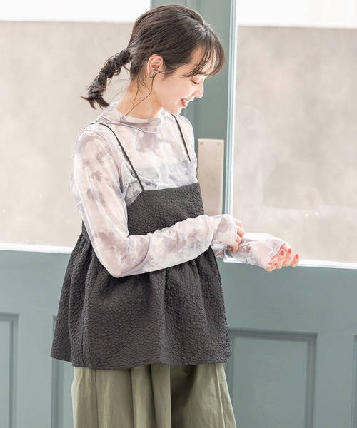 BAYFLOW(ベイフロー)の「【選べる着丈】キャミビスチェ(ベスト・レディース・アイボリー/モカ/ブラック/ナチュラル・SMALL/MEDIUM)」の6枚目の写真