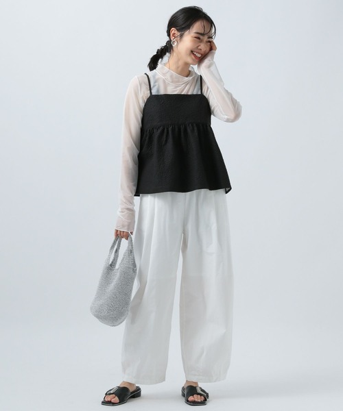 BAYFLOW(ベイフロー)の「【選べる着丈】キャミビスチェ(ベスト・レディース・アイボリー/モカ/ブラック/ナチュラル・SMALL/MEDIUM)」の8枚目の写真