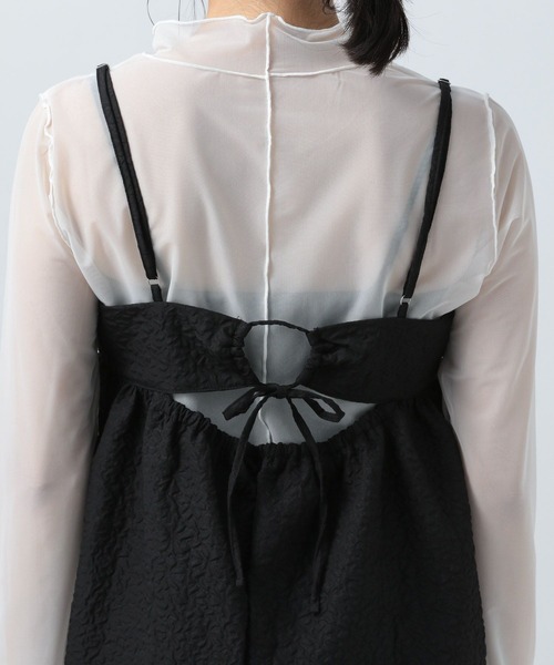 BAYFLOW(ベイフロー)の「【選べる着丈】キャミビスチェ(ベスト・レディース・アイボリー/モカ/ブラック/ナチュラル・SMALL/MEDIUM)」の13枚目の写真