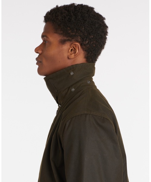 Barbour（バブアー）の「【NORTHUMBRIA / ノーザンブリア】ワックス コットン ミドルレングス コート（ブルゾン・メンズ・ブラウン・38/40/36/42）」の7枚目の写真