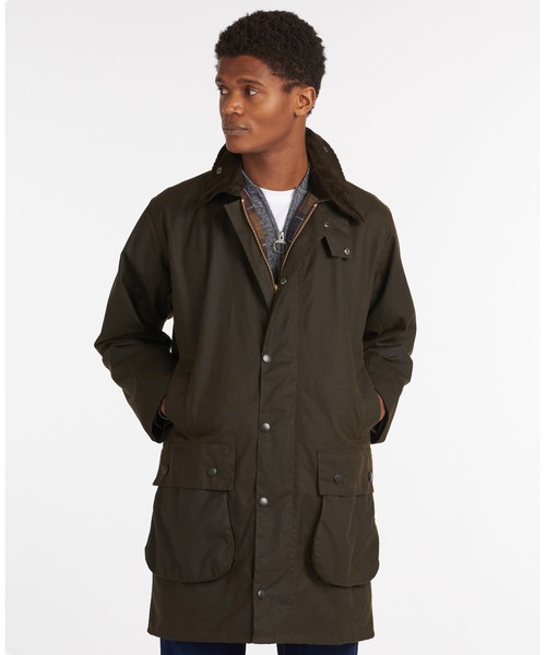 Barbour（バブアー）の「【NORTHUMBRIA / ノーザンブリア】ワックス コットン ミドルレングス コート（ブルゾン・メンズ・ブラウン・38/40/36/42）」の4枚目の写真