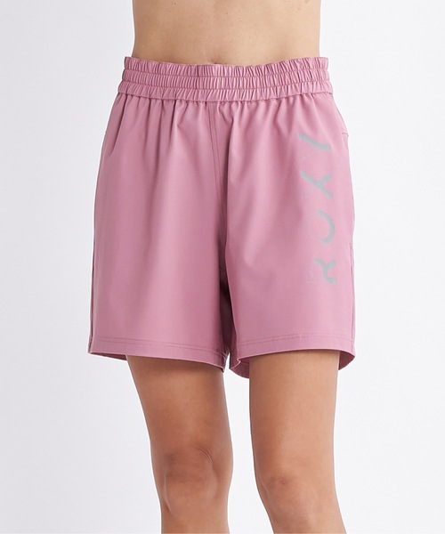 ROXY(ロキシー)の「MY 1ST ROXY SHORTS/ロキシーUVカット付きドライストレッチショートパンツ(その他パンツ・レディース・ピンク/ブラック・MEDIUM/SMALL/LARGE)」の1枚目の写真