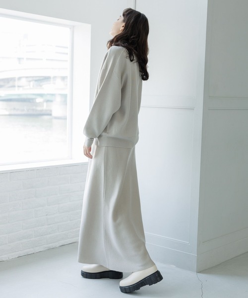 LAKOLE（ラコレ）の「12GカシミヤタッチフレアWジャガードスカート / 963509（スカート・レディース・ライトグレー/ブラウン/チャコールグレー・SMALL/MEDIUM）」の7枚目の写真