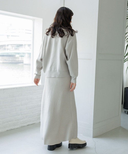 LAKOLE（ラコレ）の「12GカシミヤタッチフレアWジャガードスカート / 963509（スカート・レディース・ライトグレー/ブラウン/チャコールグレー・SMALL/MEDIUM）」の8枚目の写真