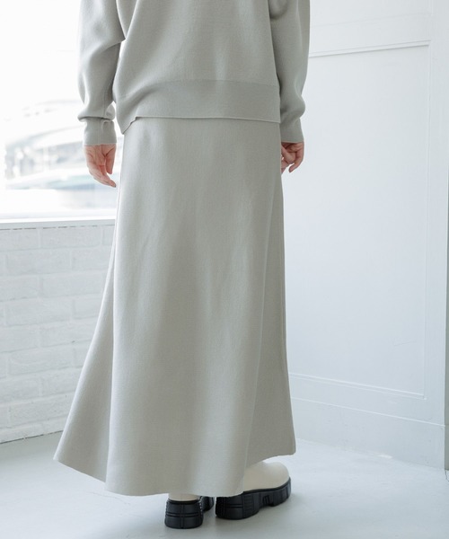 LAKOLE（ラコレ）の「12GカシミヤタッチフレアWジャガードスカート / 963509（スカート・レディース・ライトグレー/ブラウン/チャコールグレー・SMALL/MEDIUM）」の10枚目の写真