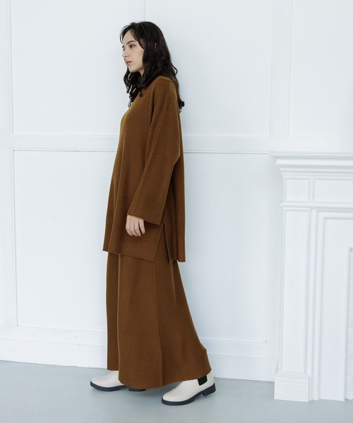 LAKOLE（ラコレ）の「12GカシミヤタッチフレアWジャガードスカート / 963509（スカート・レディース・ライトグレー/ブラウン/チャコールグレー・SMALL/MEDIUM）」の13枚目の写真