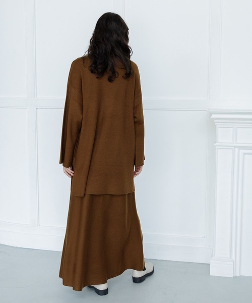 LAKOLE（ラコレ）の「12GカシミヤタッチフレアWジャガードスカート / 963509（スカート・レディース・ライトグレー/ブラウン/チャコールグレー・SMALL/MEDIUM）」の14枚目の写真