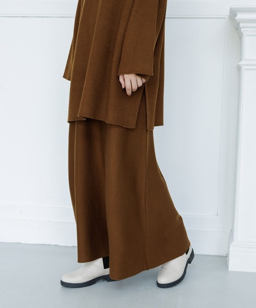 LAKOLE（ラコレ）の「12GカシミヤタッチフレアWジャガードスカート / 963509（スカート・レディース・ライトグレー/ブラウン/チャコールグレー・SMALL/MEDIUM）」の16枚目の写真