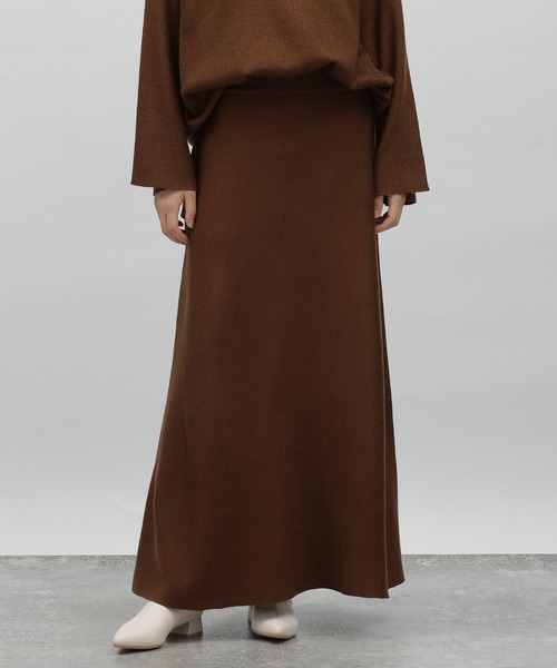 LAKOLE（ラコレ）の「12GカシミヤタッチフレアWジャガードスカート / 963509（スカート・レディース・ライトグレー/ブラウン/チャコールグレー・SMALL/MEDIUM）」の22枚目の写真