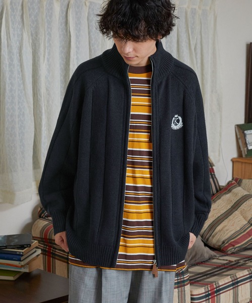 MONO-MART LADY'S（モノマートレディース）の「ワンポイントエンブレム刺繍ドライバーズニット（カーディガン/ボレロ・レディース・ネイビー/ブラウン/アイボリー/カーキ・FREE）」の13枚目の写真