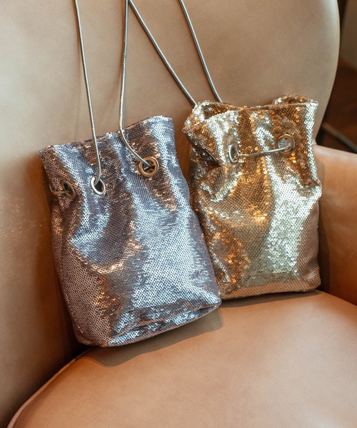 Kastane（カスタネ）の「スパンコールバッグ（ハンドバッグ・レディース・ゴールド/シルバー・FREE）」の3枚目の写真