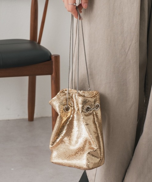 Kastane（カスタネ）の「スパンコールバッグ（ハンドバッグ・レディース・ゴールド/シルバー・FREE）」の10枚目の写真
