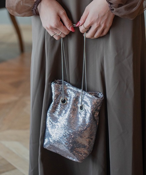 Kastane（カスタネ）の「スパンコールバッグ（ハンドバッグ・レディース・ゴールド/シルバー・FREE）」の14枚目の写真