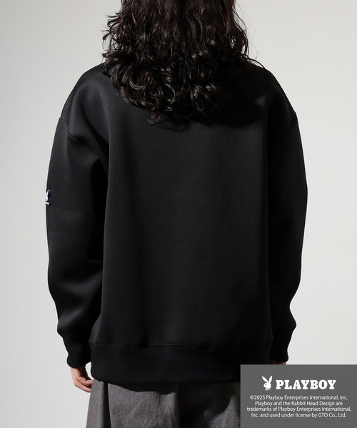 PLAYBOY（プレイボーイ）の「PLAYBOY high neck sweatshirt / ハイネックスウェットトレーナー（スウェット・メンズ・杢グレー/ブラック・XL/M/L）」の11枚目の写真