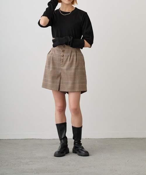Loco Ocean(ロコオーシャン)の「パフスリーブアームカバー付きシャギー風ニットセット(ニット/セーター・レディース・ホワイト/ブラック・FREE)」の16枚目の写真