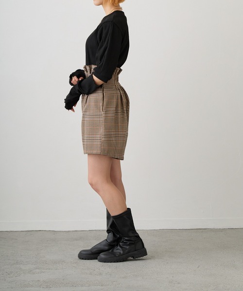 Loco Ocean(ロコオーシャン)の「パフスリーブアームカバー付きシャギー風ニットセット(ニット/セーター・レディース・ホワイト/ブラック・FREE)」の19枚目の写真