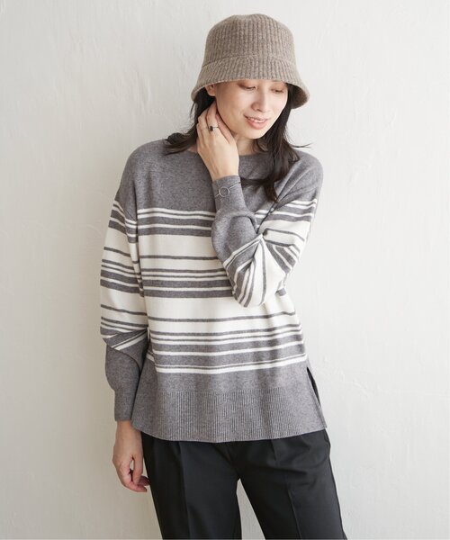 ikka(イッカ)の「リブニットサーモバケットハット(ハット・レディース・モカ/ブラック・FREE)」の16枚目の写真