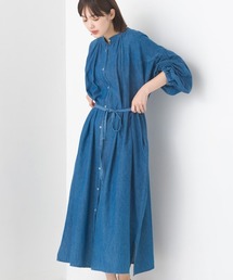 OMNES | シャンブレー袖ボリュームシャツワンピース(ワンピース)