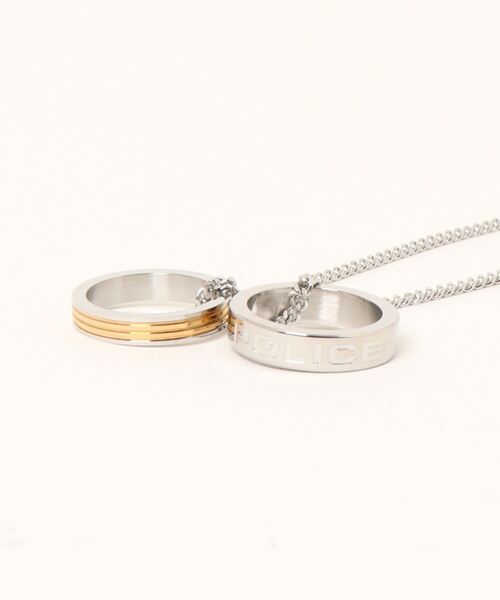 POLICE（ポリス）の「【POLICE】ポリス DUO メンズ ネックレス（ネックレス・メンズ・シルバー×ゴールド/ブラック×シルバー・FREE）」の5枚目の写真