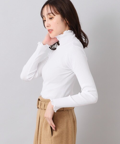 Munich（ミューニック）の「◆【Munich】コットンリブタートルネックプルオーバー（Tシャツ/カットソー・レディース・ブラック/ホワイト・02）」の12枚目の写真