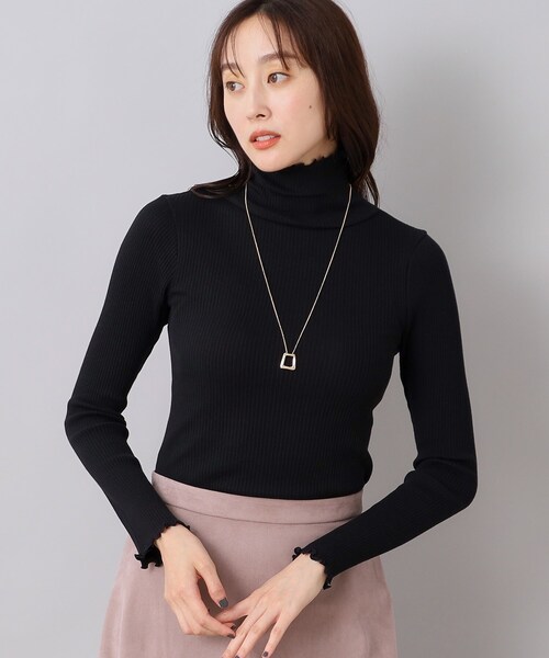 Munich（ミューニック）の「◆【Munich】コットンリブタートルネックプルオーバー（Tシャツ/カットソー・レディース・ブラック/ホワイト・02）」の17枚目の写真