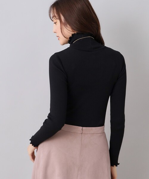Munich（ミューニック）の「◆【Munich】コットンリブタートルネックプルオーバー（Tシャツ/カットソー・レディース・ブラック/ホワイト・02）」の19枚目の写真