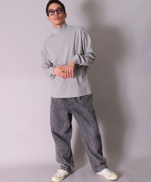 BAYBLO（ベイブロ）の「(BB)【ユニセックス】イージーウエスト デニム ワイドパンツ（デニムパンツ・メンズ・ブラック/スミクロ/ブルー系その他/ブラック系その他/ライトインディゴブルー/インディゴブルー・MEDIUM/X-LARGE/LARGE）」の10枚目の写真