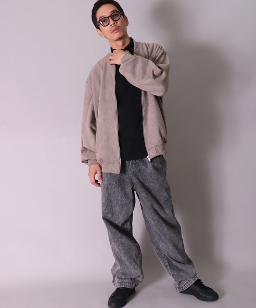 BAYBLO（ベイブロ）の「(BB)【ユニセックス】イージーウエスト デニム ワイドパンツ（デニムパンツ・メンズ・ブラック/スミクロ/ブルー系その他/ブラック系その他/ライトインディゴブルー/インディゴブルー・MEDIUM/X-LARGE/LARGE）」の9枚目の写真