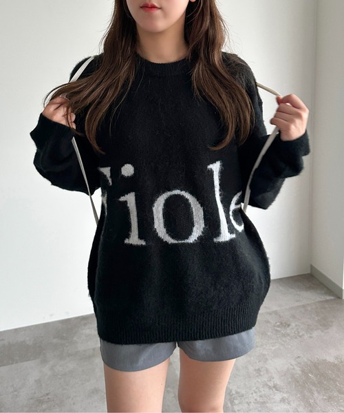 apres jour mignon（アプレジュールミニョン）の「アソートモヘアライクニット【ZOZOTOWN限定アイテム】（ニット/セーター・レディース・ブラック/アイボリー/ネイビー/グレー/グリーン/ブルー/ブラック系その他・X-LARGE/フリー）」の3枚目の写真