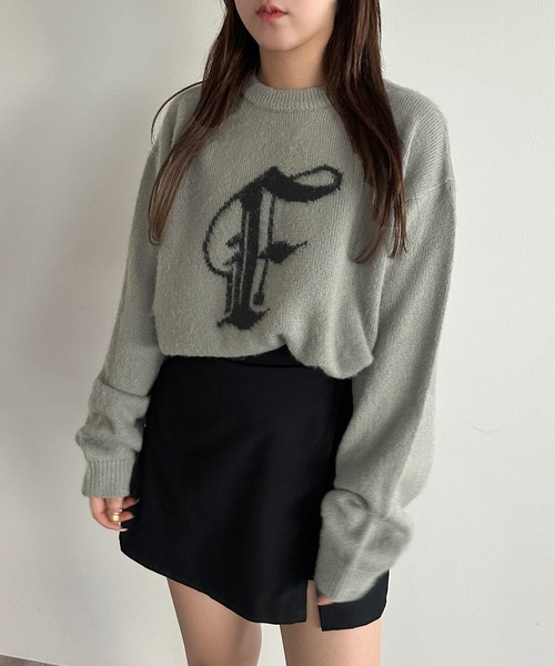 apres jour mignon（アプレジュールミニョン）の「アソートモヘアライクニット【ZOZOTOWN限定アイテム】（ニット/セーター・レディース・ブラック/アイボリー/ネイビー/グレー/グリーン/ブルー/ブラック系その他・X-LARGE/フリー）」の8枚目の写真