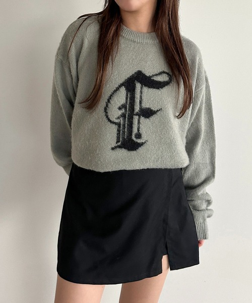 apres jour mignon（アプレジュールミニョン）の「アソートモヘアライクニット【ZOZOTOWN限定アイテム】（ニット/セーター・レディース・ブラック/アイボリー/ネイビー/グレー/グリーン/ブルー/ブラック系その他・X-LARGE/フリー）」の10枚目の写真