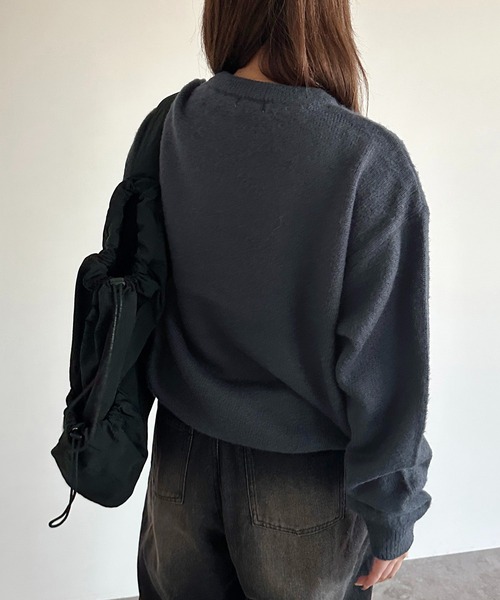 apres jour mignon（アプレジュールミニョン）の「アソートモヘアライクニット【ZOZOTOWN限定アイテム】（ニット/セーター・レディース・ブラック/アイボリー/ネイビー/グレー/グリーン/ブルー/ブラック系その他・X-LARGE/フリー）」の19枚目の写真