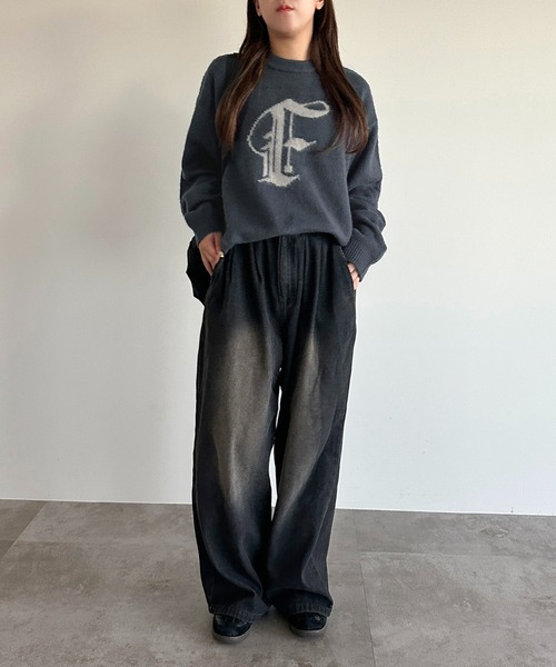 apres jour mignon（アプレジュールミニョン）の「アソートモヘアライクニット【ZOZOTOWN限定アイテム】（ニット/セーター・レディース・ブラック/アイボリー/ネイビー/グレー/グリーン/ブルー/ブラック系その他・X-LARGE/フリー）」の21枚目の写真