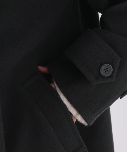 repipi armario（レピピ アルマリオ）の「スタンドカラーポンチョコート（ステンカラーコート・キッズ・ベージュ/ブラック・LARGE/SMALL/MEDIUM）」の16枚目の写真