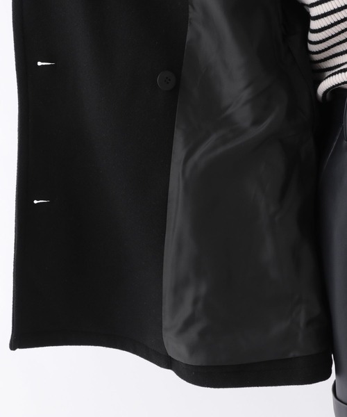 repipi armario（レピピ アルマリオ）の「スタンドカラーポンチョコート（ステンカラーコート・キッズ・ベージュ/ブラック・LARGE/SMALL/MEDIUM）」の20枚目の写真