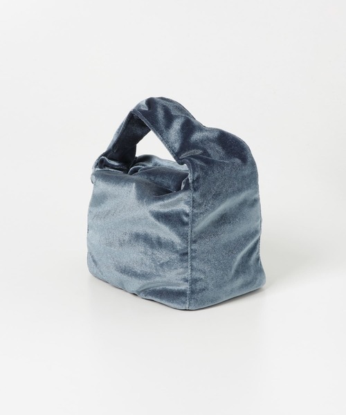 SMELLY（スメリー）の「ドローコードベロアバッグ（ハンドバッグ・レディース・マスタード/ネイビー/ピンク・-）」の18枚目の写真