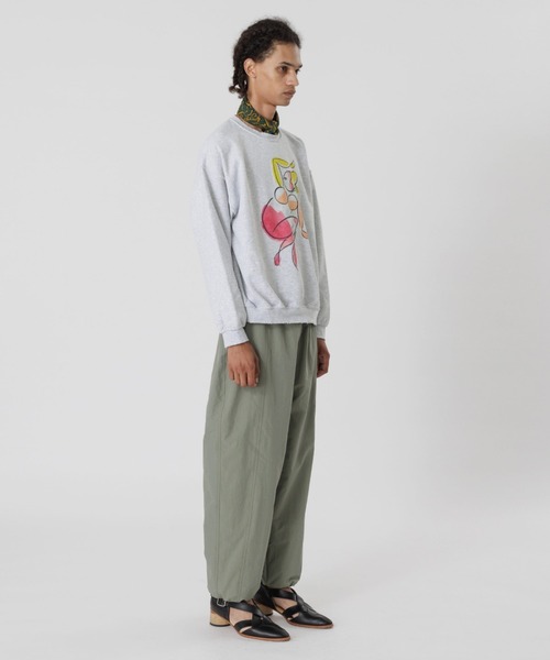 SASQUATCHfabrix.(サスクワァッチファブリックス)の「“PINUP GIRL” SAVAGE SWEATSHIRT(スウェット・メンズ・アッシュグレー/ホワイト・L/XL)」の4枚目の写真