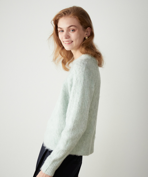 LE SOUK HOLIDAY(ルスークホリデー)の「メランジウールニットプルオーバー(ニット/セーター・レディース・ピンク/チャコールグレー/グリーン・L/M)」の5枚目の写真