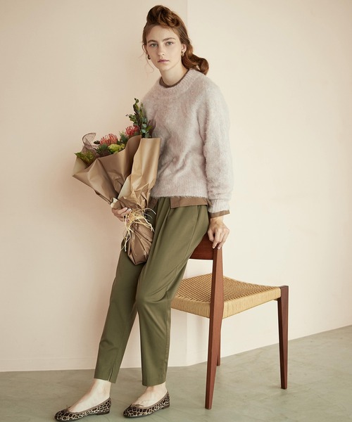 LE SOUK HOLIDAY(ルスークホリデー)の「メランジウールニットプルオーバー(ニット/セーター・レディース・ピンク/チャコールグレー/グリーン・L/M)」の16枚目の写真