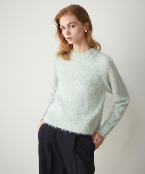 LE SOUK HOLIDAY(ルスークホリデー)の「メランジウールニットプルオーバー(ニット/セーター・レディース・ピンク/チャコールグレー/グリーン・L/M)」の20枚目の写真