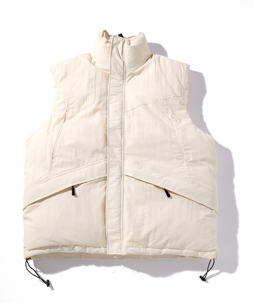 【セール】「INASTUDIOS SELECT」ナイロンワッシャー ミリタリー中綿ベスト（ダウンベスト）｜INASTUDIOS ZOO（イーナストゥディオスズー）