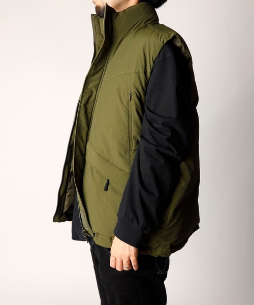 【セール】「INASTUDIOS SELECT」ナイロンワッシャー ミリタリー中綿ベスト（ダウンベスト）｜INASTUDIOS ZOO（イーナストゥディオスズー）