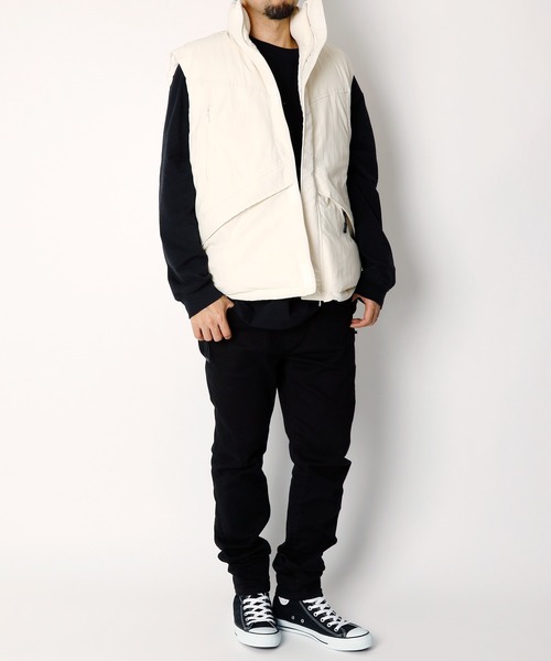 【セール】「INASTUDIOS SELECT」ナイロンワッシャー ミリタリー中綿ベスト（ダウンベスト）｜INASTUDIOS ZOO（イーナストゥディオスズー）