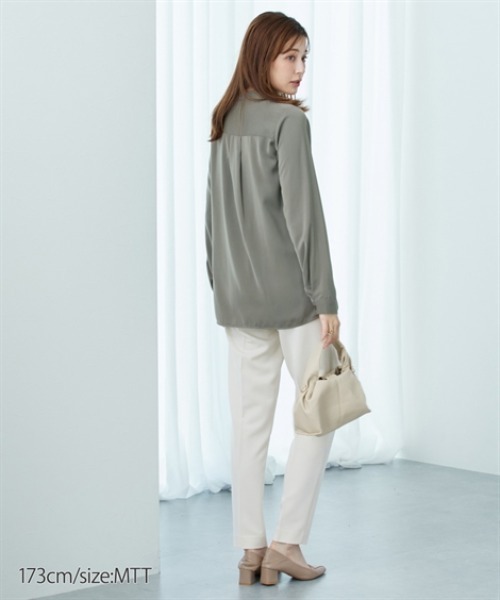 高身長 Vネックブラウス （トールサイズ）（シャツ/ブラウス