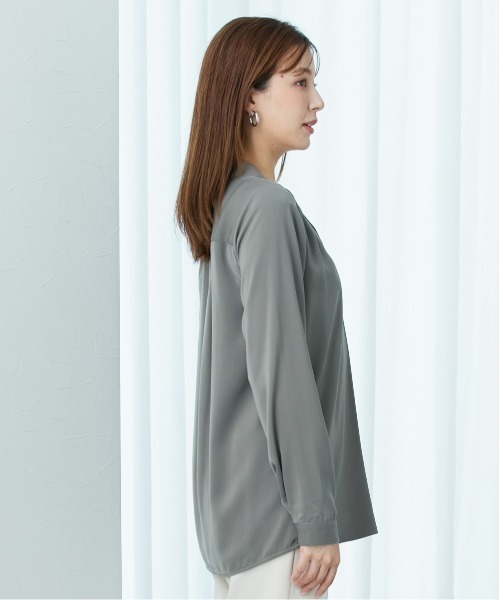 高身長 Vネックブラウス （トールサイズ）（シャツ/ブラウス