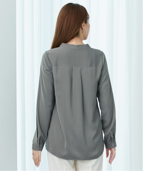 高身長 Vネックブラウス （トールサイズ）（シャツ/ブラウス