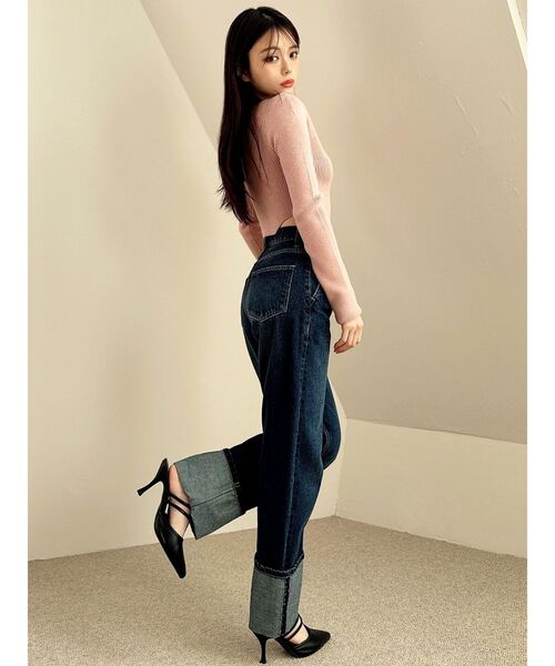 RESEXXY（リゼクシー）の「ロールアップデニムパンツ（デニムパンツ