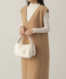 LA VORAGINE | ファーハンドバッグ(ハンドバッグ)